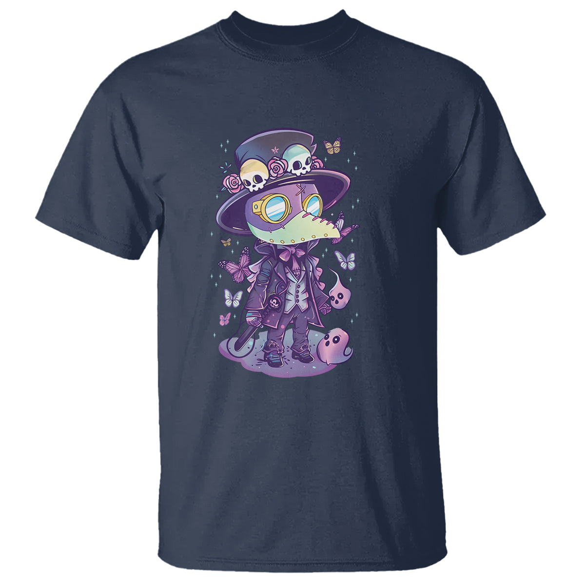 Pastel Goth Cute Creepy Plague Doctor T Shirt - Wonder Print Shop