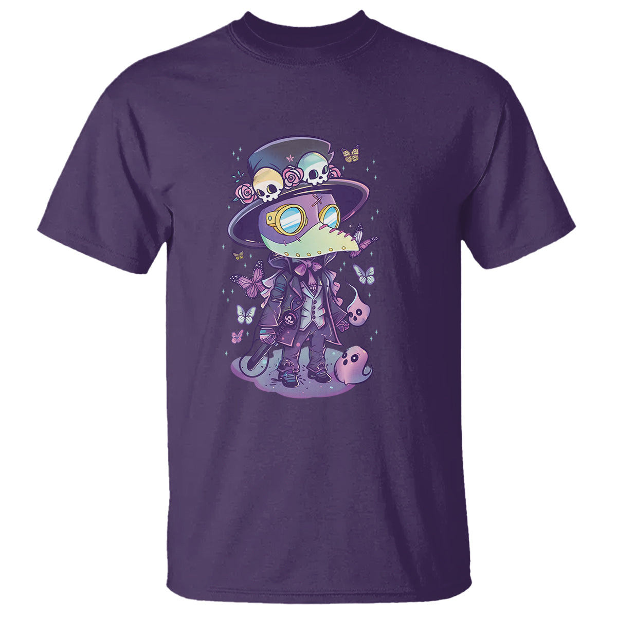 Pastel Goth Cute Creepy Plague Doctor T Shirt - Wonder Print Shop