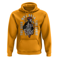 Plague Doctor Hoodie The Ones Who Sell the Panic Sell the Cure - Wonder Print Shop