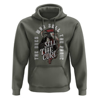 Plague Doctor Hoodie The Ones Who Sell the Panic Sell the Cure - Wonder Print Shop