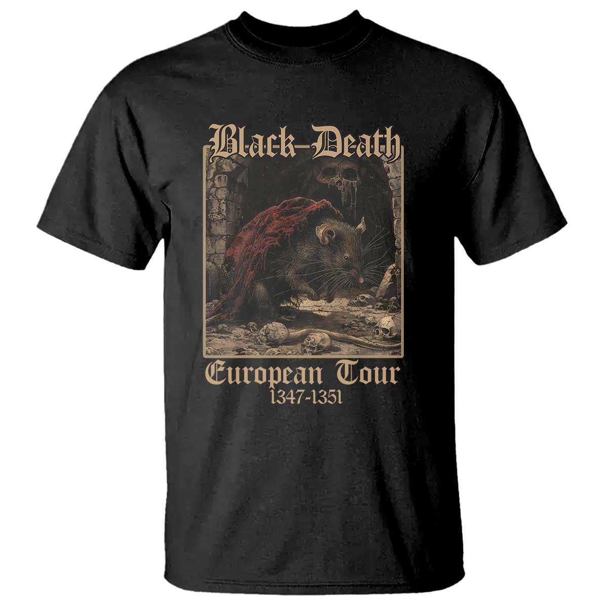 European Tour Creepy Plague Rat Doctor T Shirt TS09