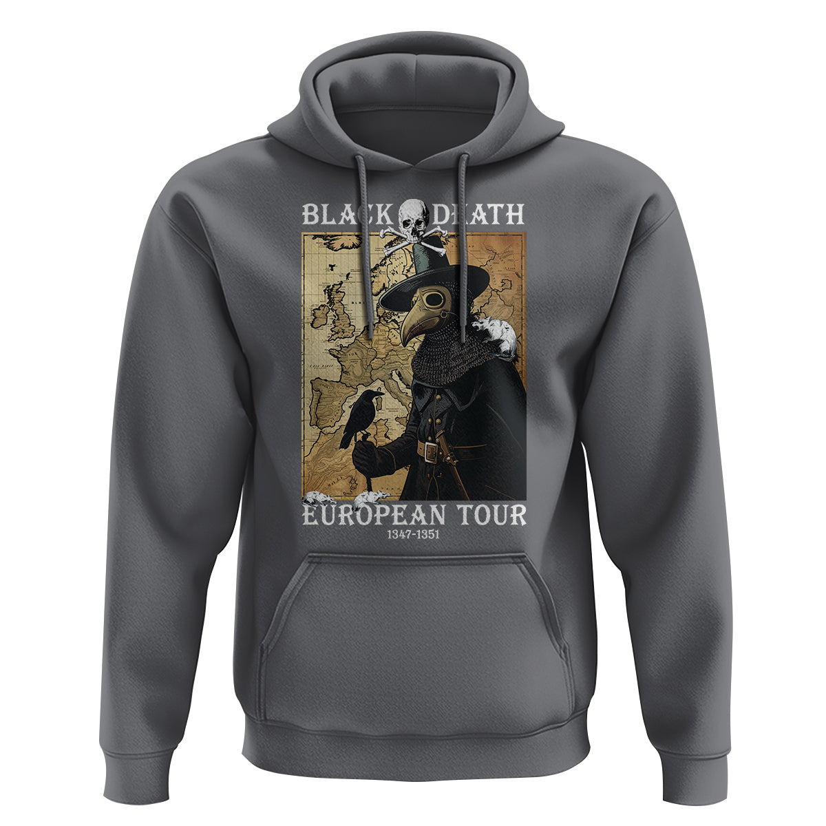 European Tour Plague Doctor Hoodie - Wonder Print Shop