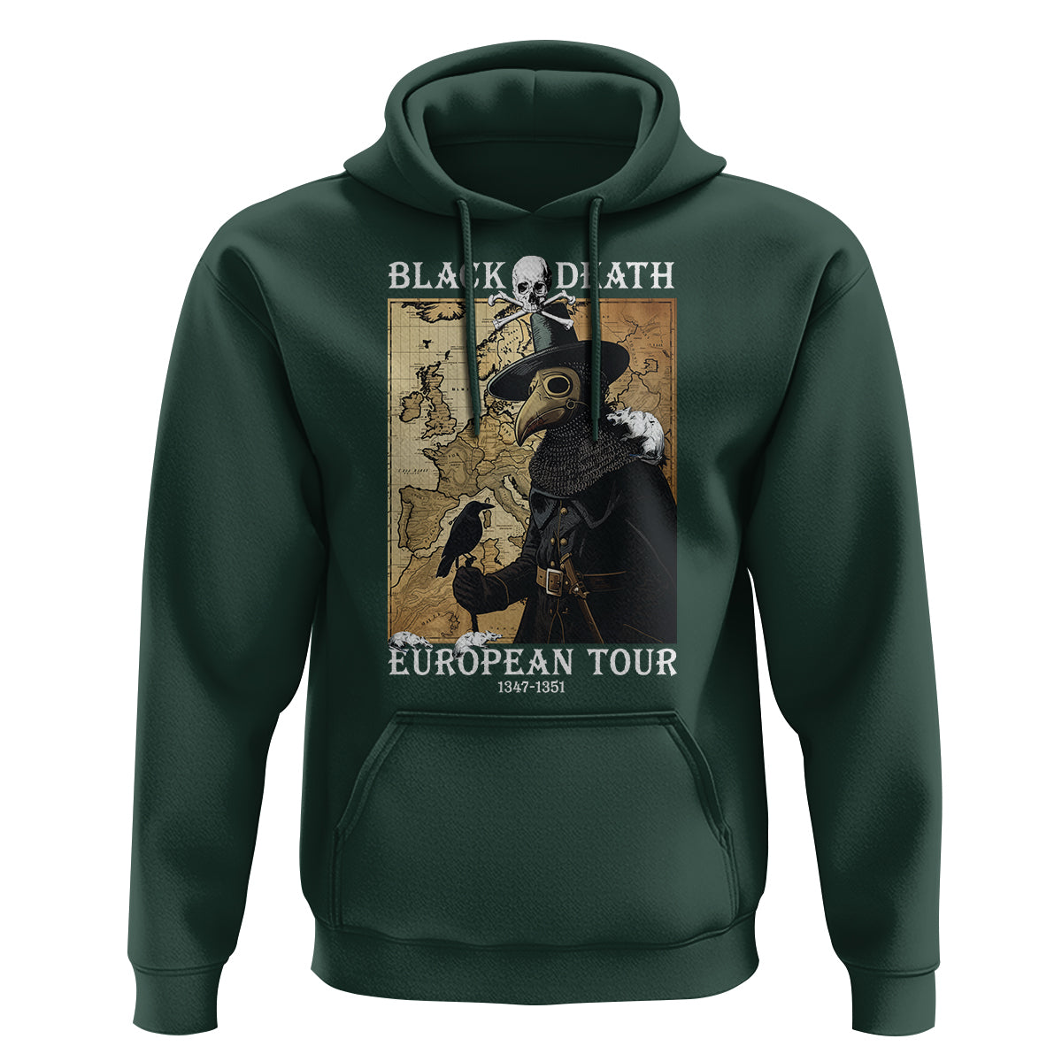 European Tour Plague Doctor Hoodie - Wonder Print Shop