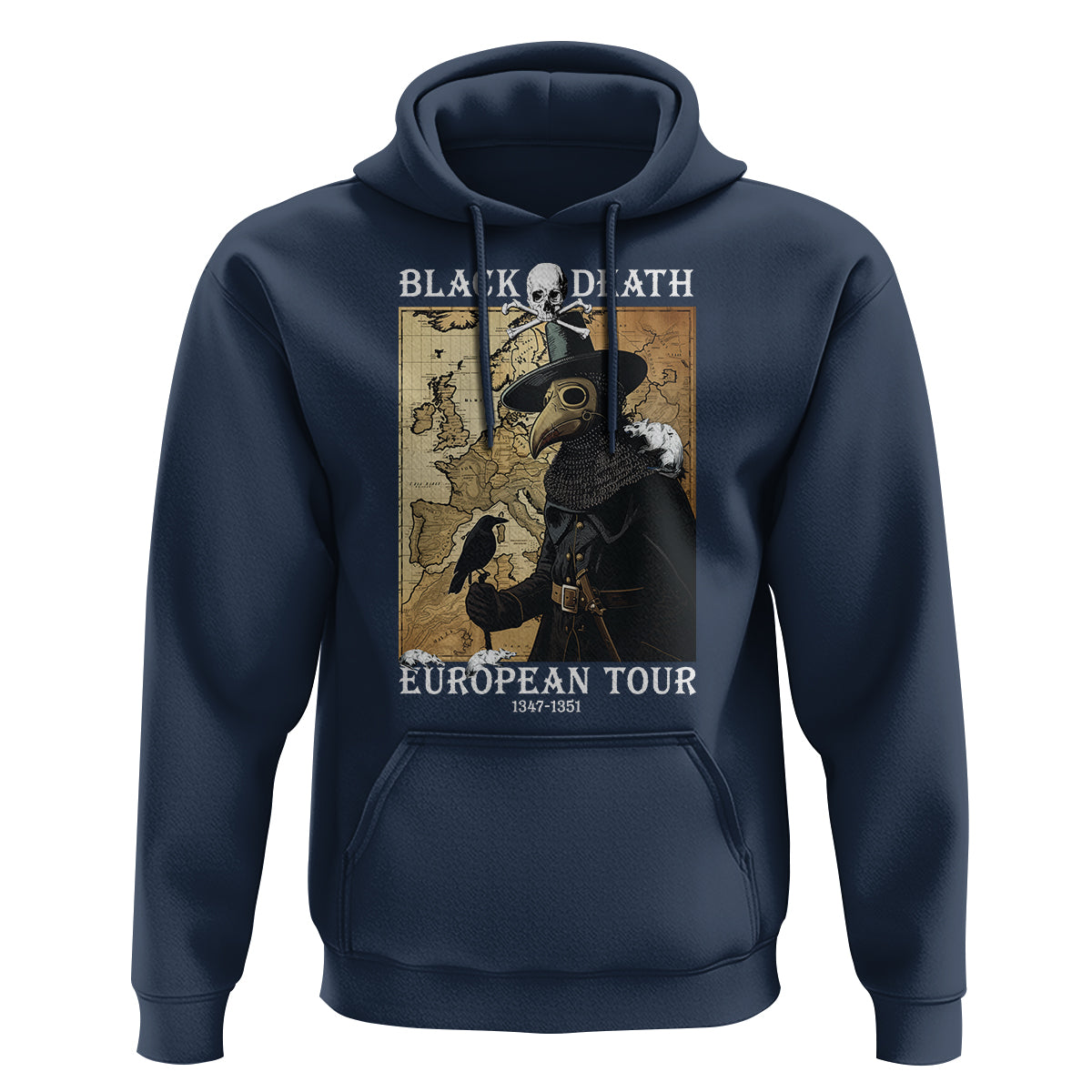 European Tour Plague Doctor Hoodie - Wonder Print Shop