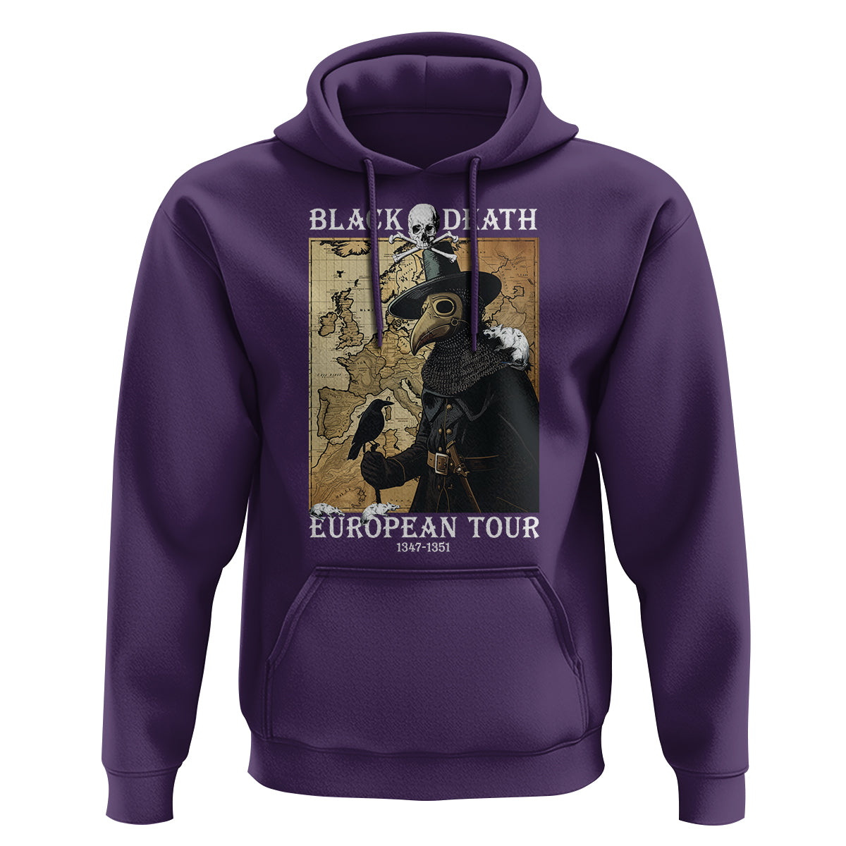European Tour Plague Doctor Hoodie - Wonder Print Shop