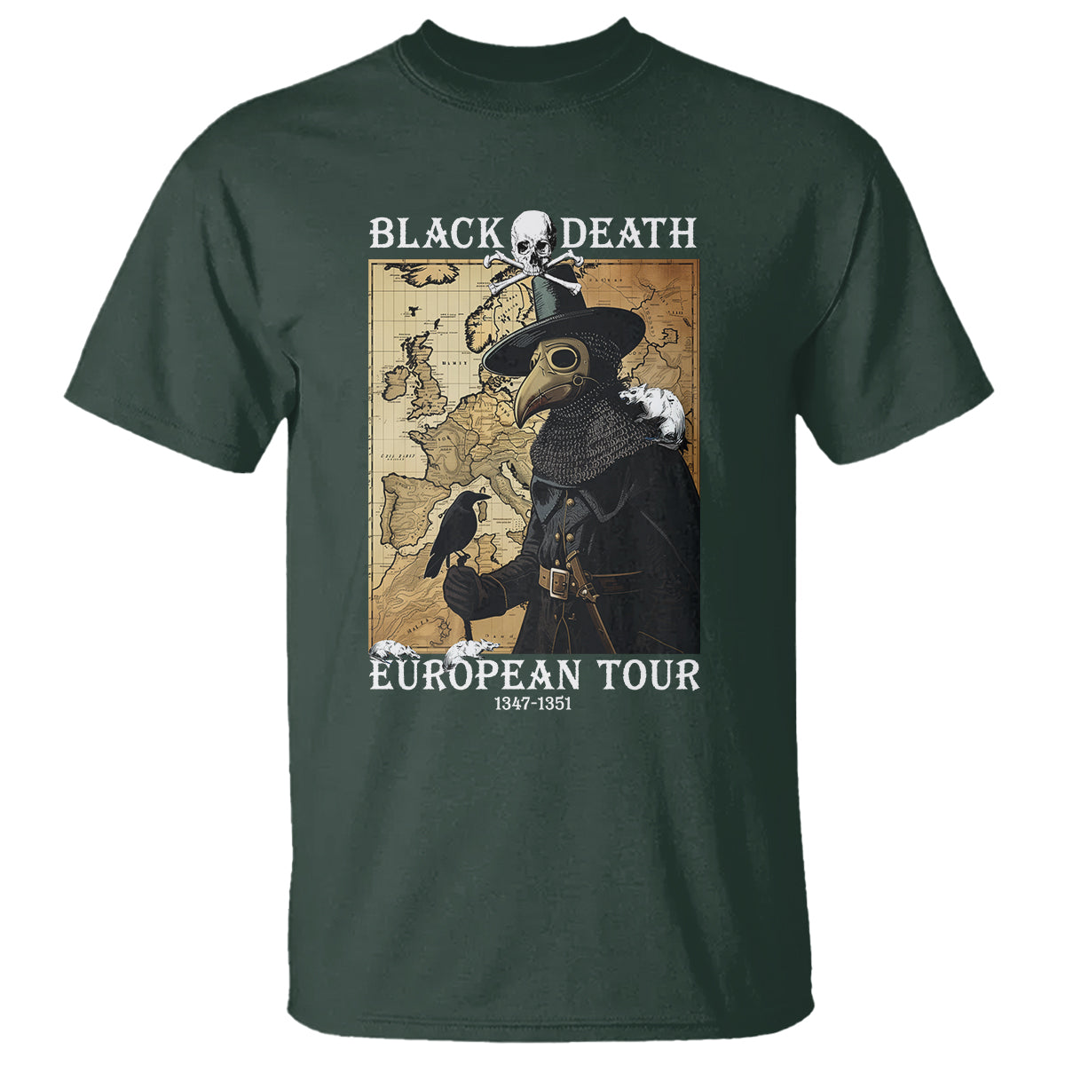 European Tour Plague Doctor T Shirt - Wonder Print Shop
