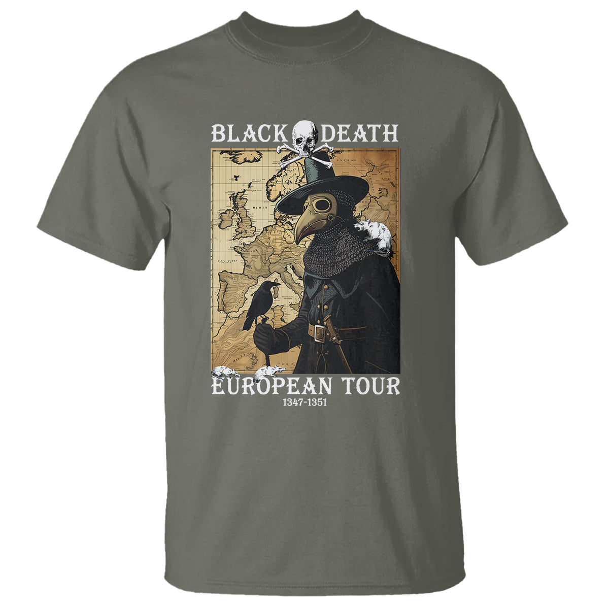European Tour Plague Doctor T Shirt - Wonder Print Shop