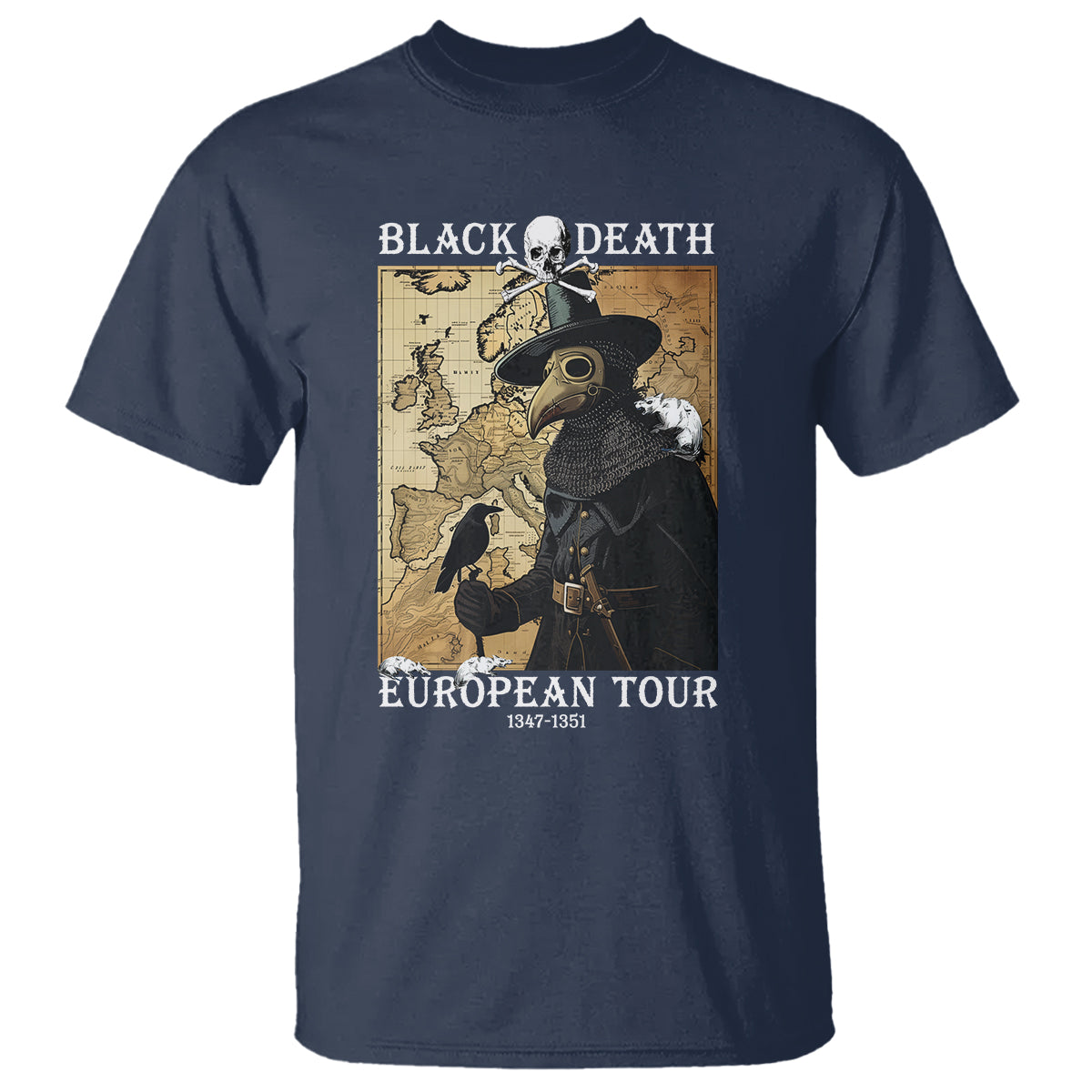 European Tour Plague Doctor T Shirt - Wonder Print Shop