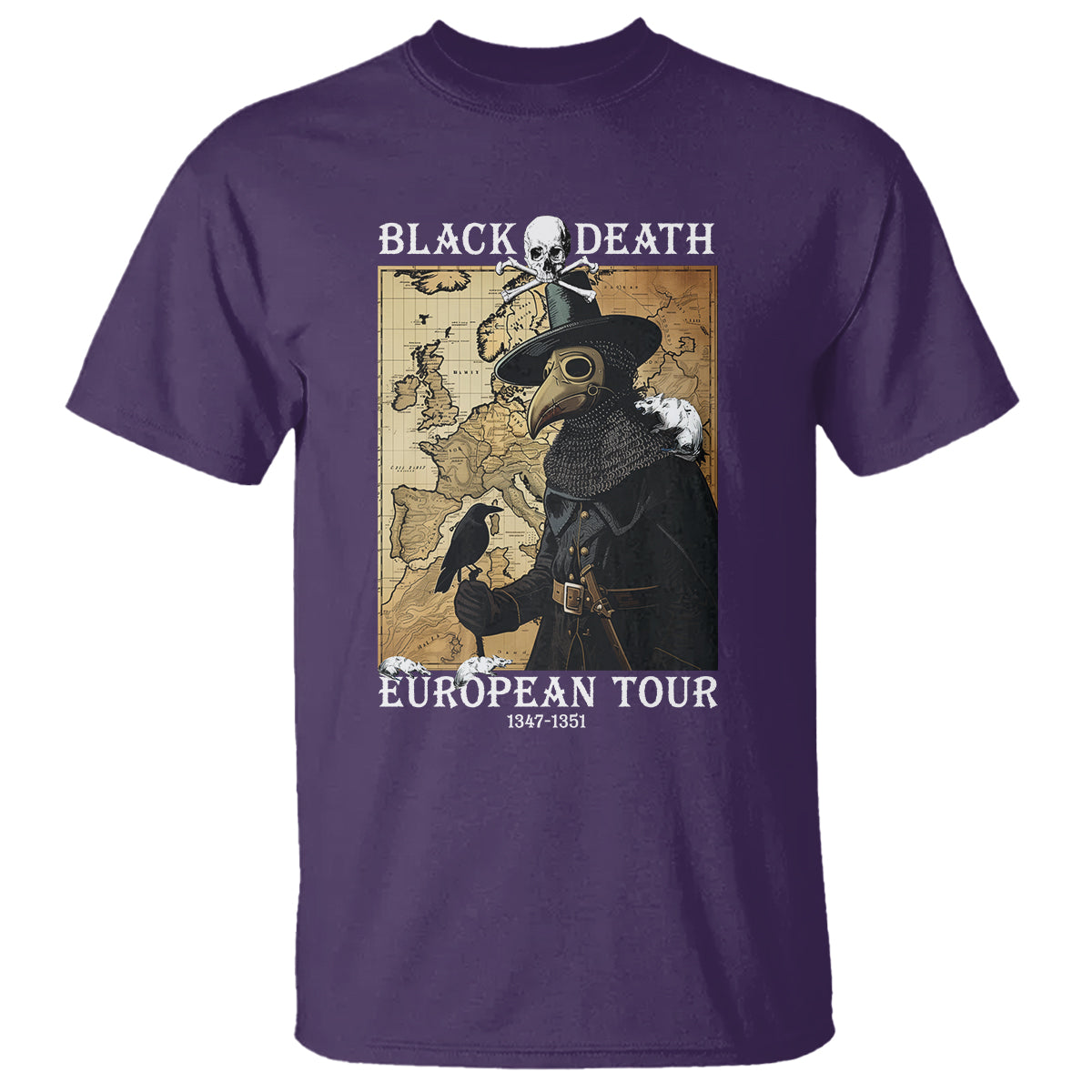 European Tour Plague Doctor T Shirt - Wonder Print Shop