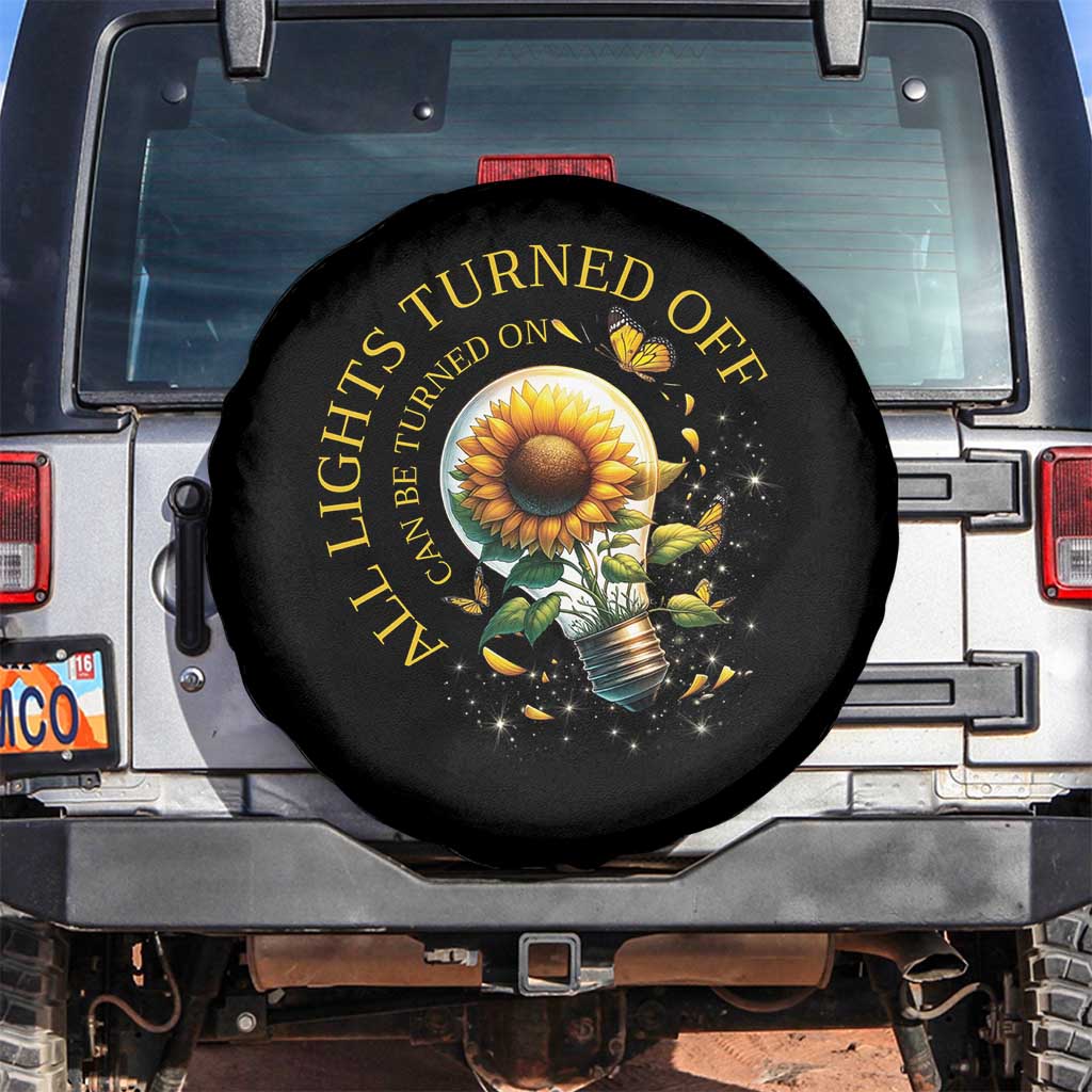 Mental Health Motivation Quote Spare Tire Cover All Lights Turned Off Can Be Turned On