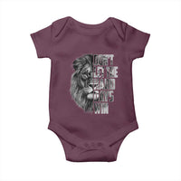 Don't Let the Hard Days Win Baby Onesie Lion Power Mental Health Warrior
