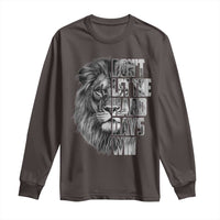 Don't Let the Hard Days Win Long Sleeve Shirt Lion Power Mental Health Warrior