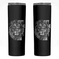 Don't Let the Hard Days Win Skinny Tumbler Lion Power Mental Health Warrior
