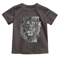 Don't Let the Hard Days Win Toddler T Shirt Lion Power Mental Health Warrior