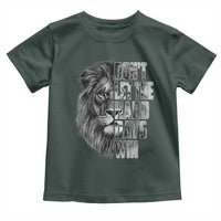 Don't Let the Hard Days Win Toddler T Shirt Lion Power Mental Health Warrior
