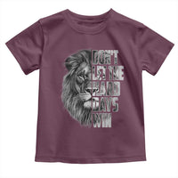 Don't Let the Hard Days Win Toddler T Shirt Lion Power Mental Health Warrior