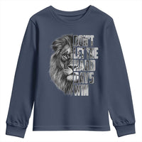 Don't Let the Hard Days Win Youth Sweatshirt Lion Power Mental Health Warrior