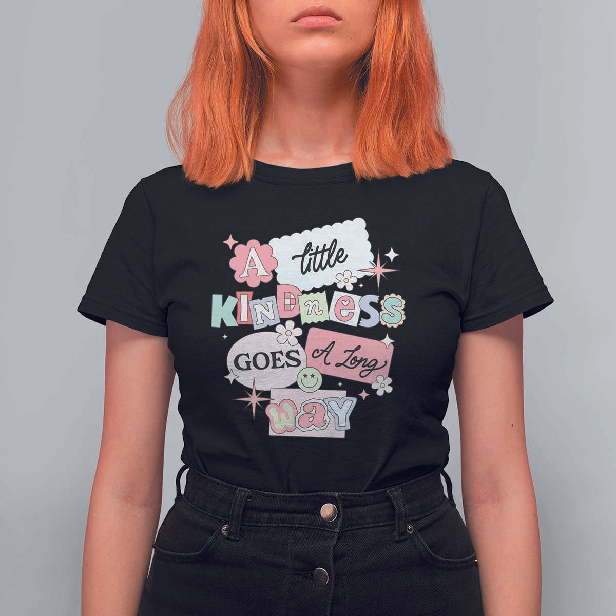 Inspirational A Little Kindness Goes A Long Way T Shirt For Women