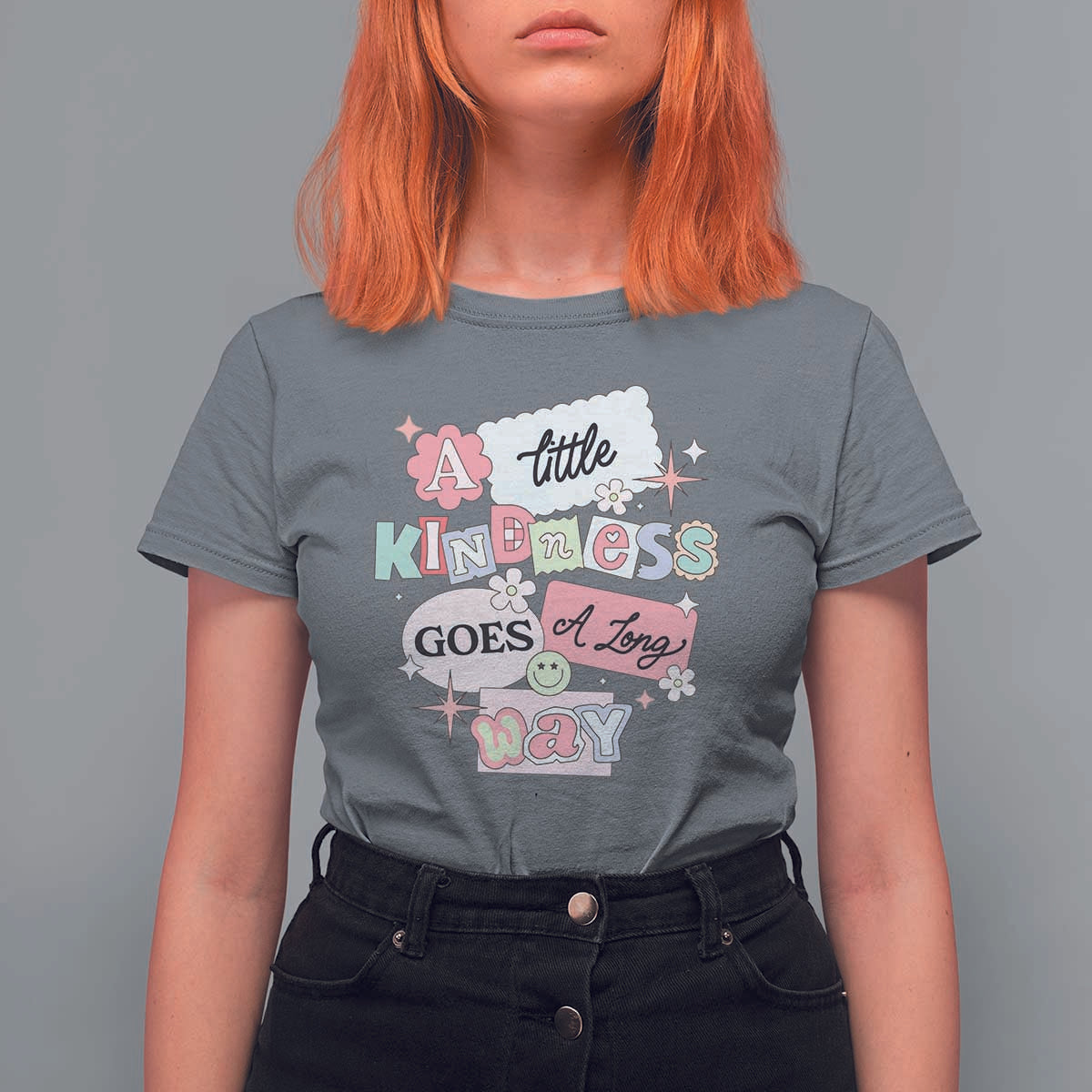 Inspirational A Little Kindness Goes A Long Way T Shirt For Women