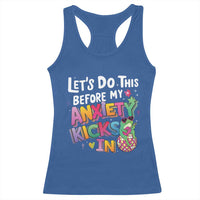 Funny Frog Let's Do This Before My Anxiety Kicks In Racerback Tank Top