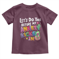 Funny Frog Let's Do This Before My Anxiety Kicks In Toddler T Shirt