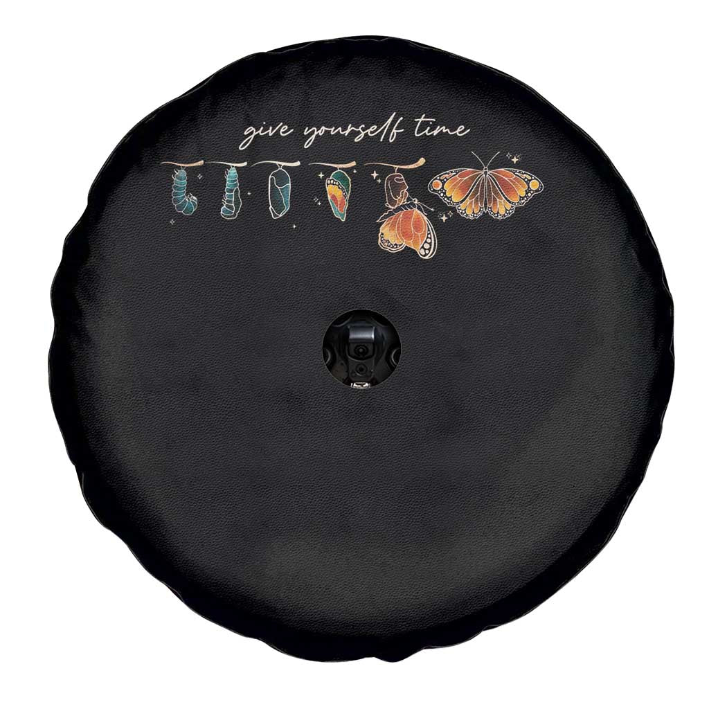 Inspirational Quote Spare Tire Cover Give Yourself Time Butterfly Motivational