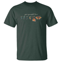 Inspirational Quote T Shirt Give Yourself Time Butterfly Motivational