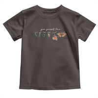 Inspirational Quote Toddler T Shirt Give Yourself Time Butterfly Motivational