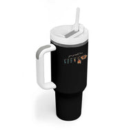 Inspirational Quote Tumbler With Handle Give Yourself Time Butterfly Motivational
