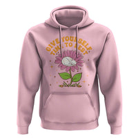 Give Yourself Time To Rest Hoodie Cute Cat Sleep Mental Health