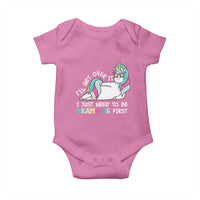 Funny Unicorn I'll Get Over It I Just Need To Be Dramatic Baby Onesie