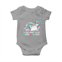 Funny Unicorn I'll Get Over It I Just Need To Be Dramatic Baby Onesie