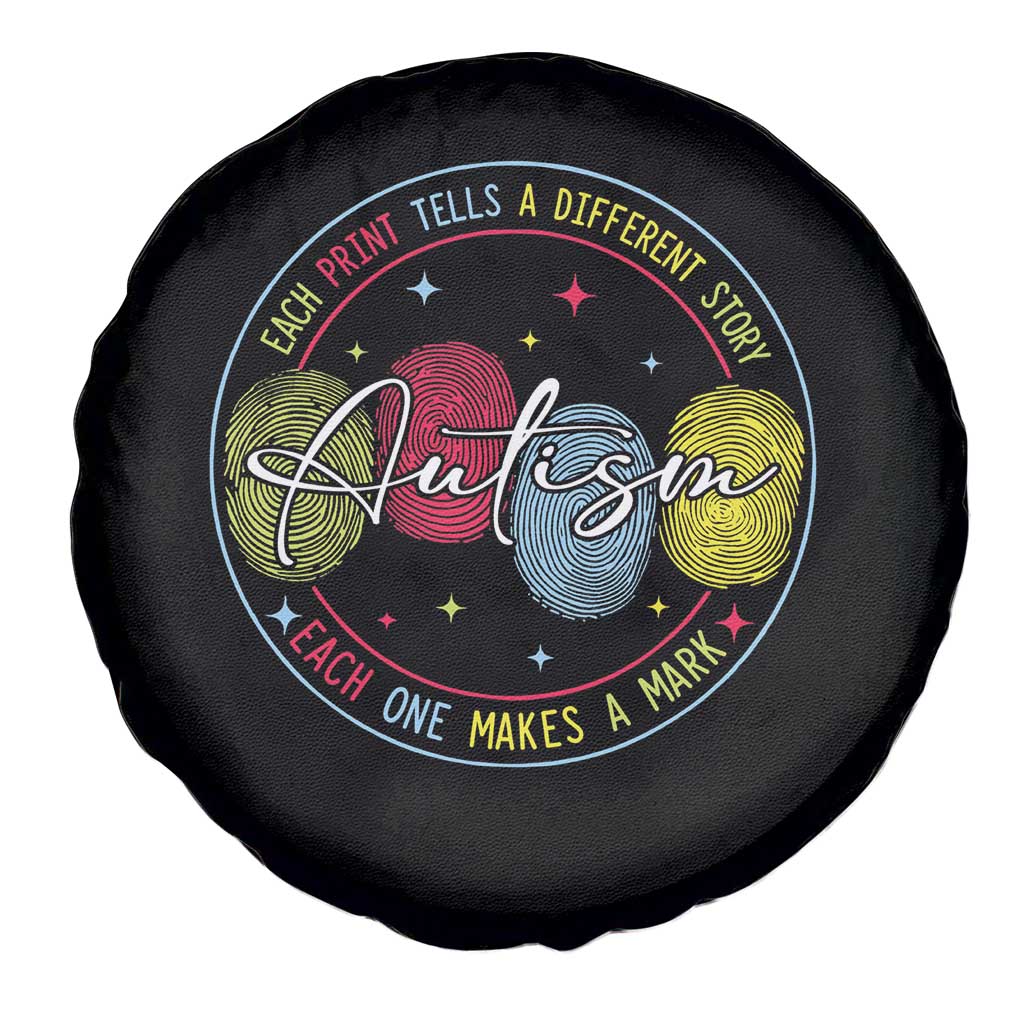 Autism Spare Tire Cover Fingerprint Autism Each Print Tells A Different Story