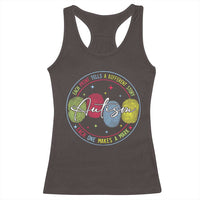Autism Racerback Tank Top Fingerprint Autism Each Print Tells A Different Story