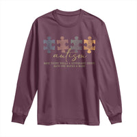 Autism Long Sleeve Shirt Fingerprint Autism Each One Makes A Mark