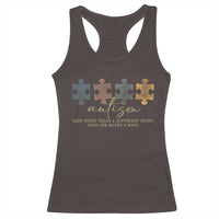 Autism Racerback Tank Top Fingerprint Autism Each One Makes A Mark