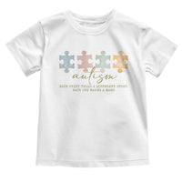 Autism Toddler T Shirt Fingerprint Autism Each One Makes A Mark