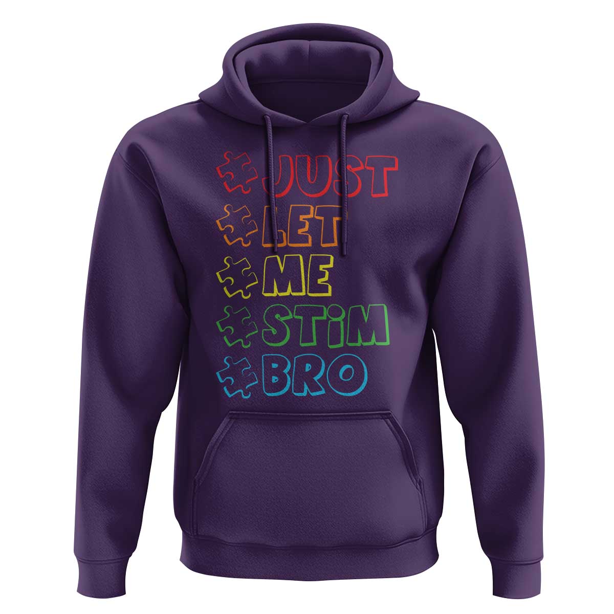 Funny Autistic Hoodie Just Let Me Stim Bro Autism Boys Kids