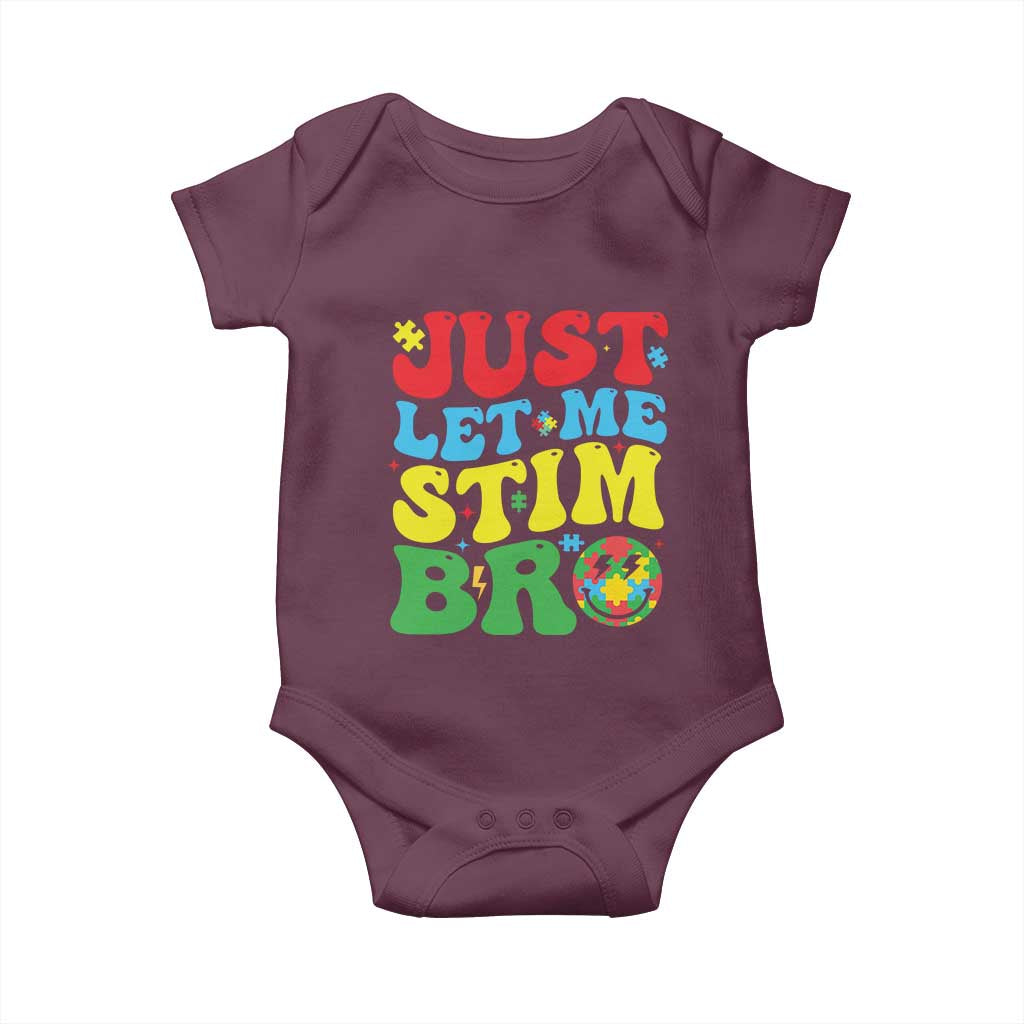Just Let Me Stim Bro Baby Onesie Autism ADHD Stimming