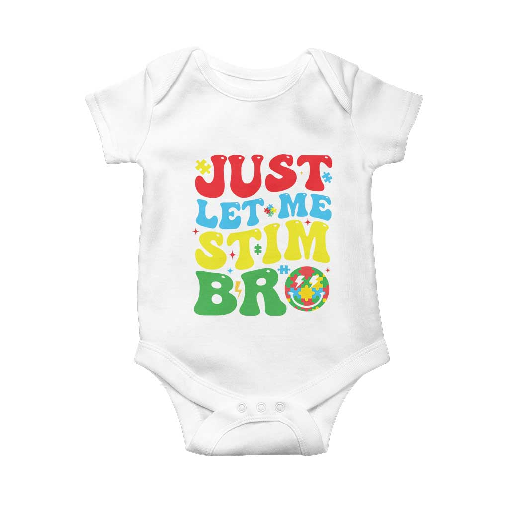 Just Let Me Stim Bro Baby Onesie Autism ADHD Stimming