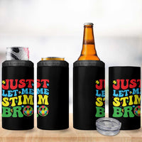 Just Let Me Stim Bro 4 in 1 Can Cooler Tumbler Autism ADHD Stimming