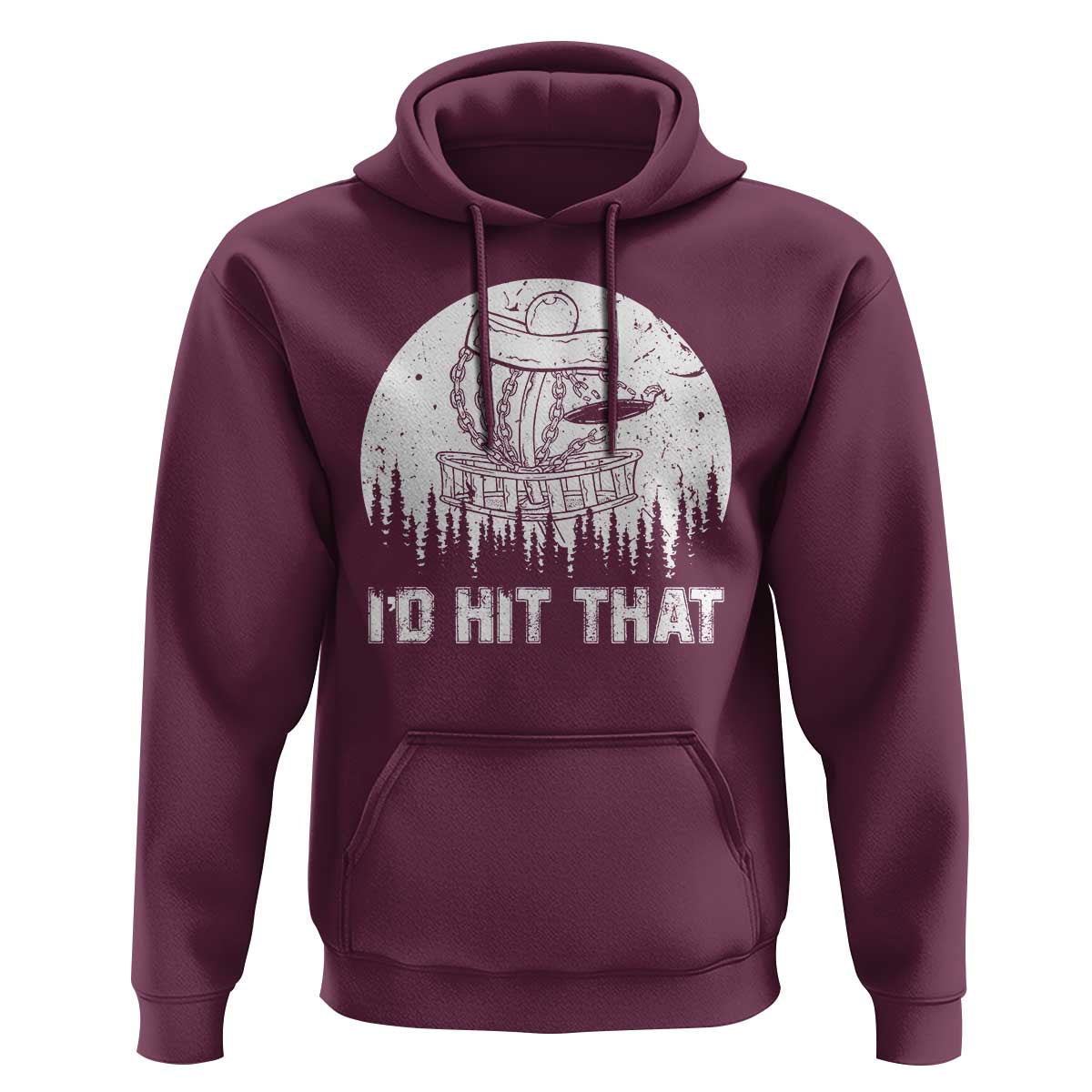 Retro I'd Hit That Disc Golf Hoodie - Wonder Print Shop