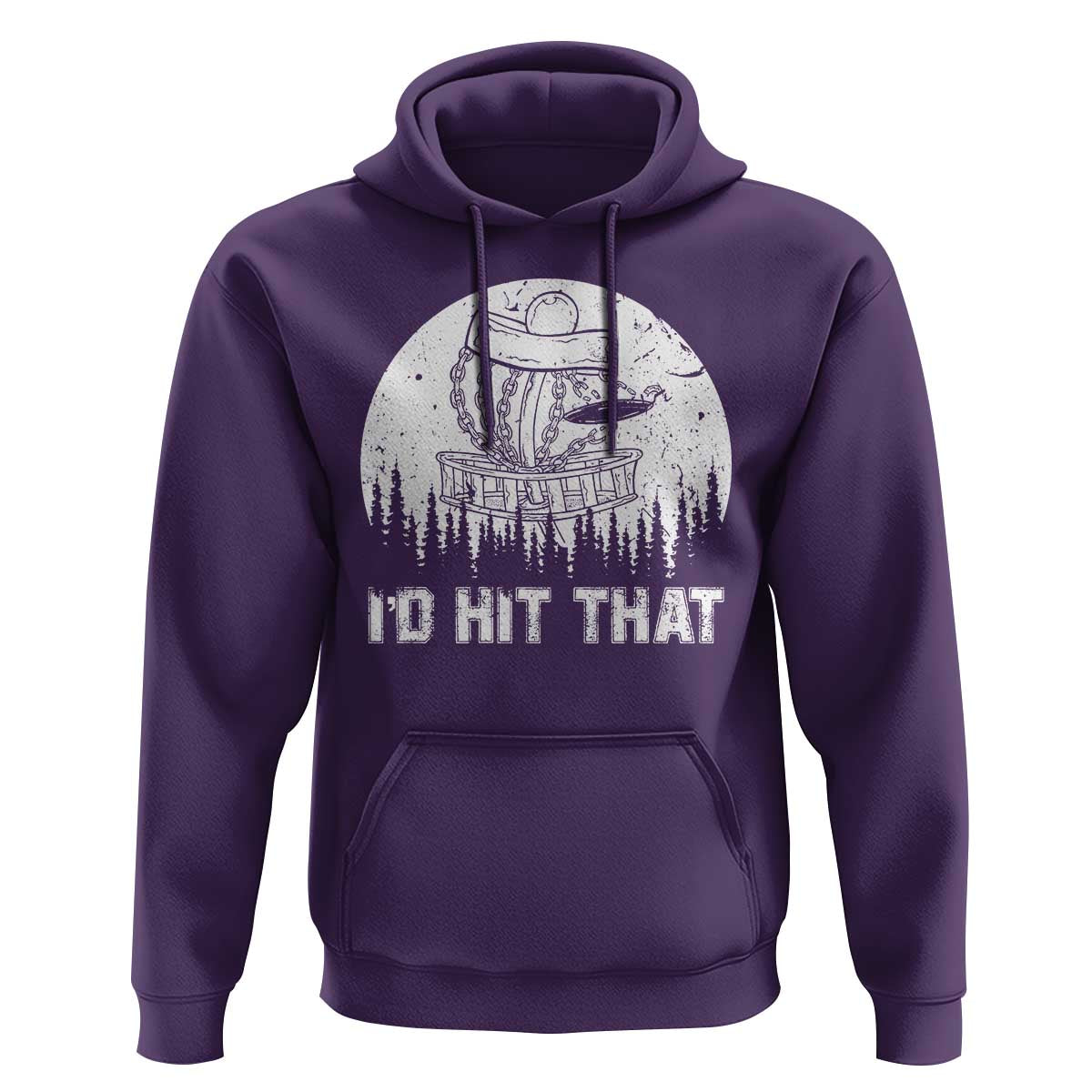 Retro I'd Hit That Disc Golf Hoodie - Wonder Print Shop