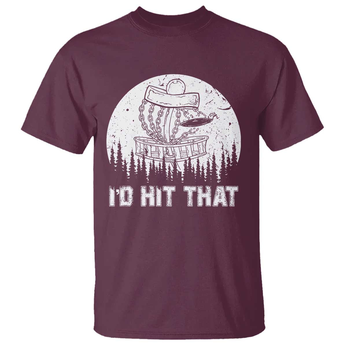Retro I'd Hit That Disc Golf T Shirt - Wonder Print Shop