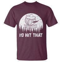 Retro I'd Hit That Disc Golf T Shirt - Wonder Print Shop