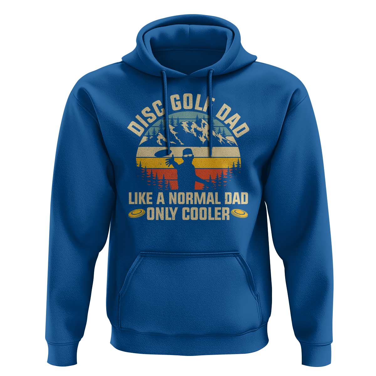Disc Golf Dad Hoodie Like A Normal Dad Only Cooler Retro - Wonder Print Shop