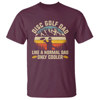 Disc Golf Dad T Shirt Like A Normal Dad Only Cooler Retro - Wonder Print Shop
