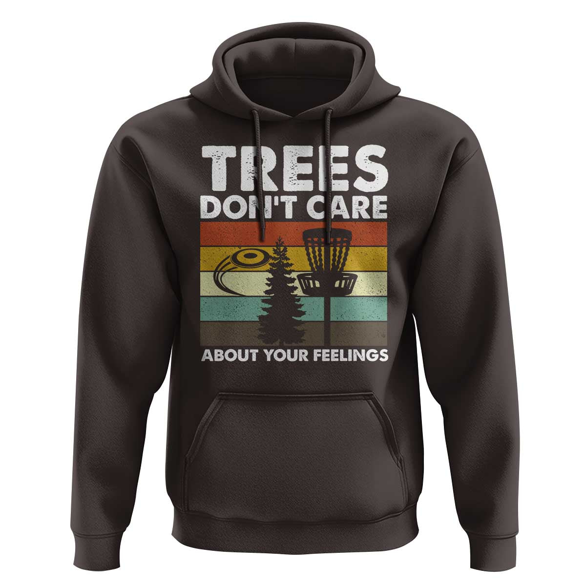 Funny Disc Golf Hoodie Tree Don't Care About Your Feelings - Wonder Print Shop
