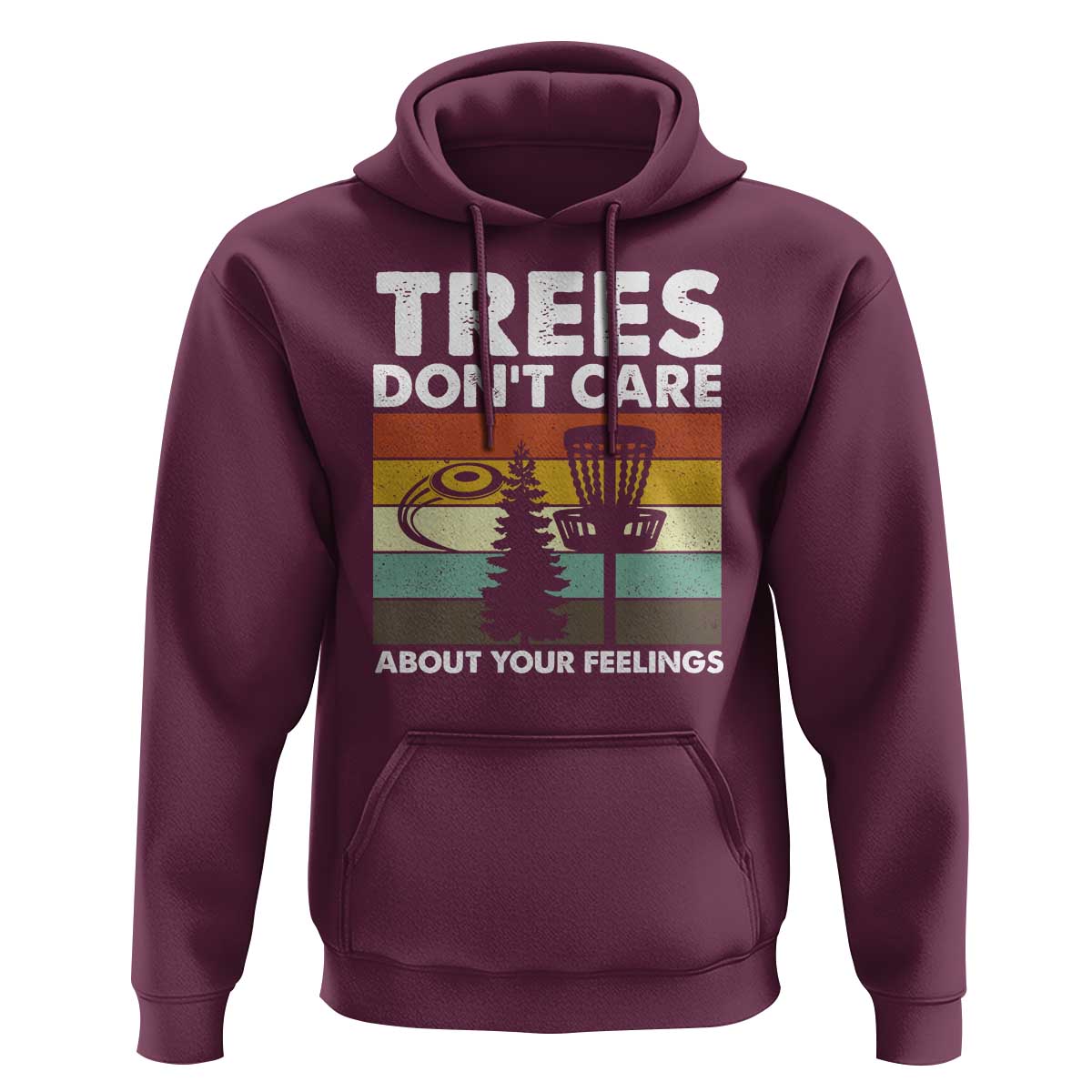 Funny Disc Golf Hoodie Tree Don't Care About Your Feelings - Wonder Print Shop