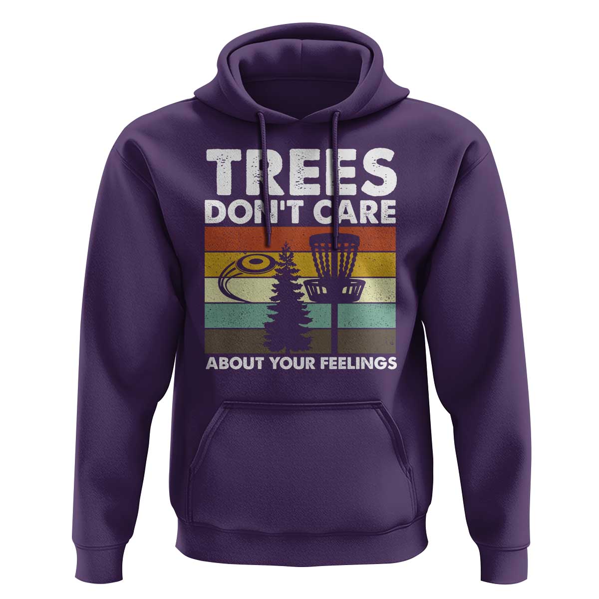 Funny Disc Golf Hoodie Tree Don't Care About Your Feelings - Wonder Print Shop